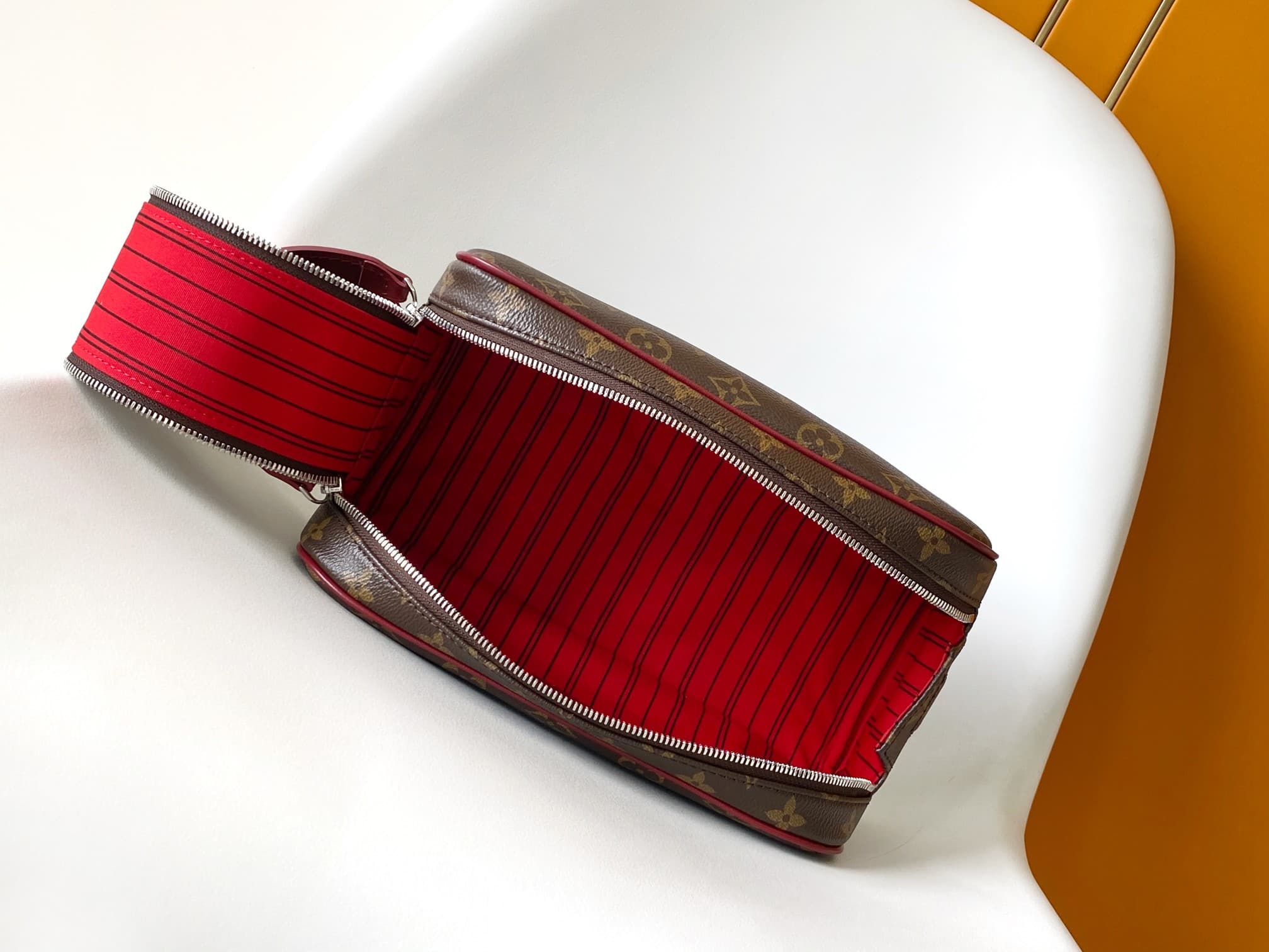 Louis Vuitton Dopp Kit Sari Red Monogram Macassar coated canvas M12640 High
