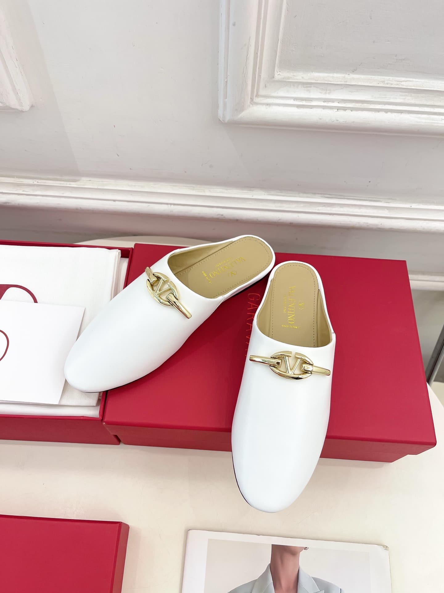 Valentino Garavani VLogo Signature leather mules Shoes Women