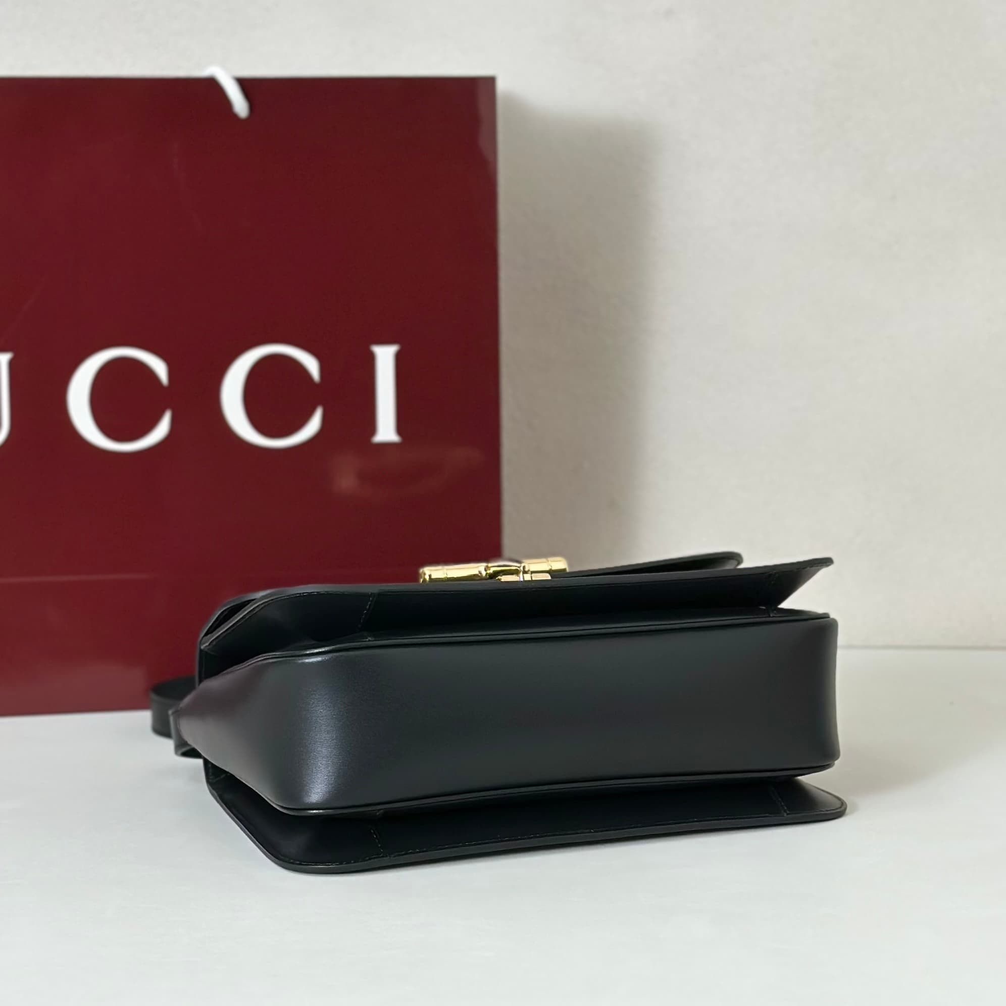 Gucci Siena medium top handle bag 855535 Black High