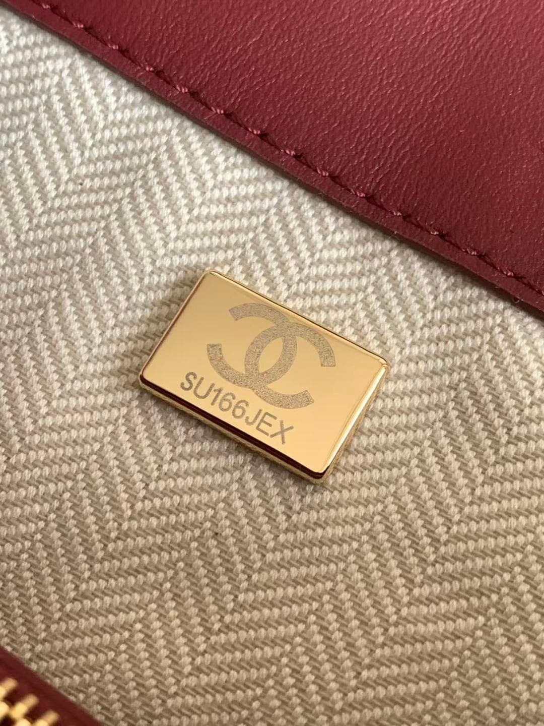 Chanel Small Bucket Bag Suede Calfskin & Gold-Tone Metal Burgundy AS6584 A