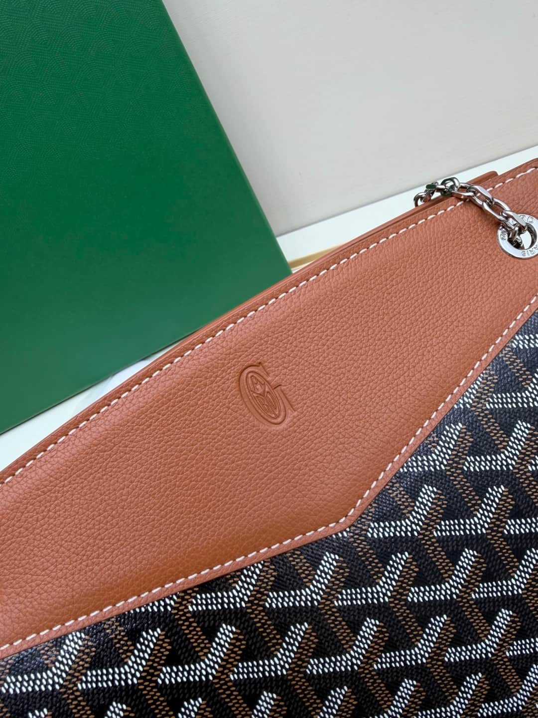 Goyard Rouette Structure bag in Brown Goyardine Canvas High