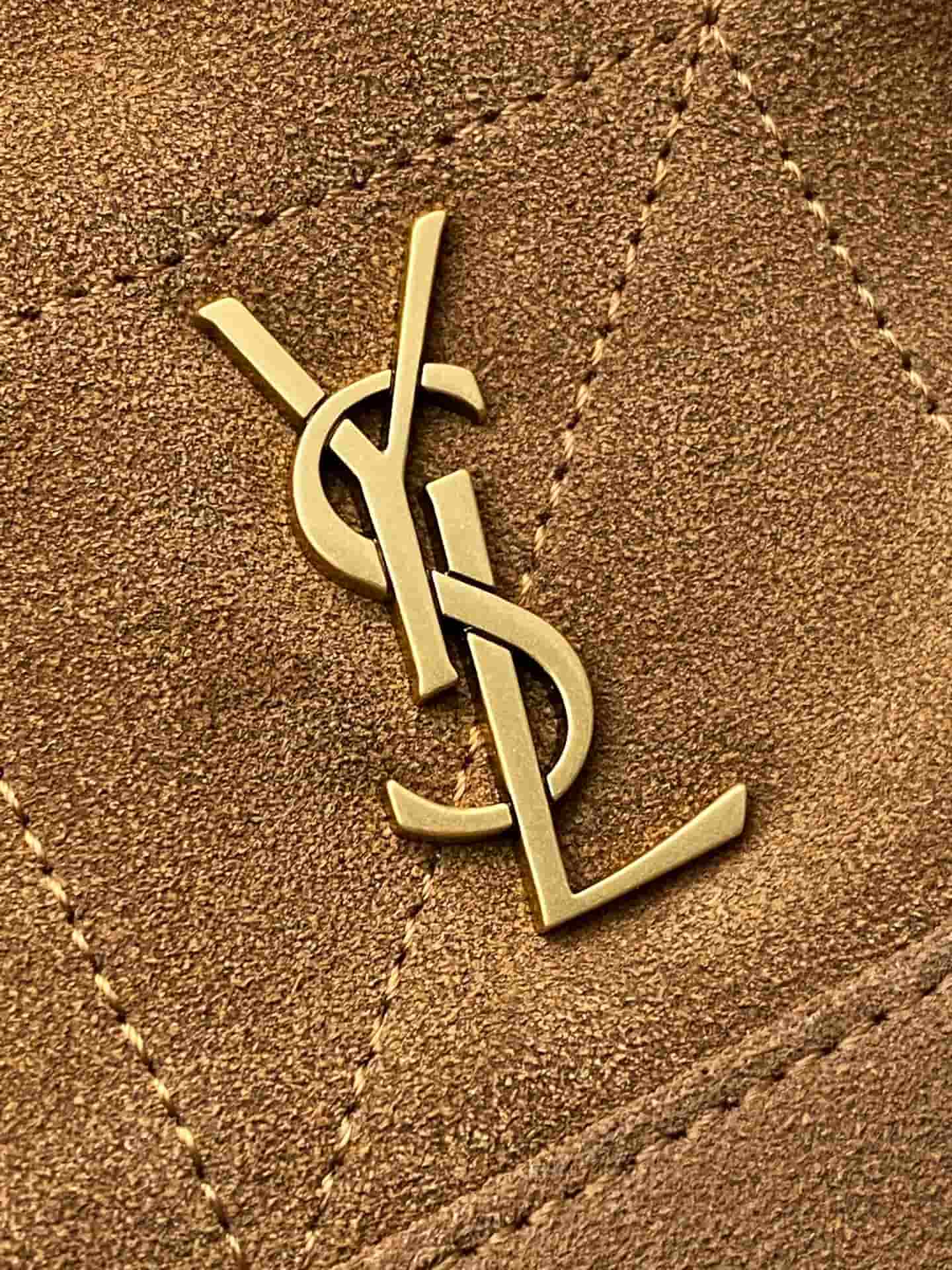 Saint Laurent Jamie Mini Suede Bucket Bag Brown 859174 High