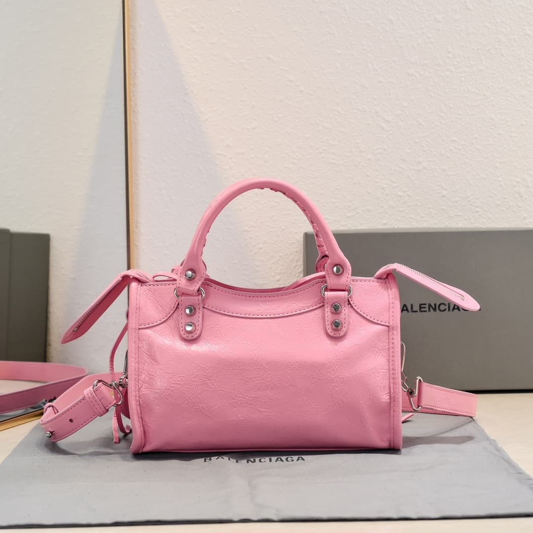 WOMEN'S LE CITY MINI BAG Lambskin & Silver Metal High