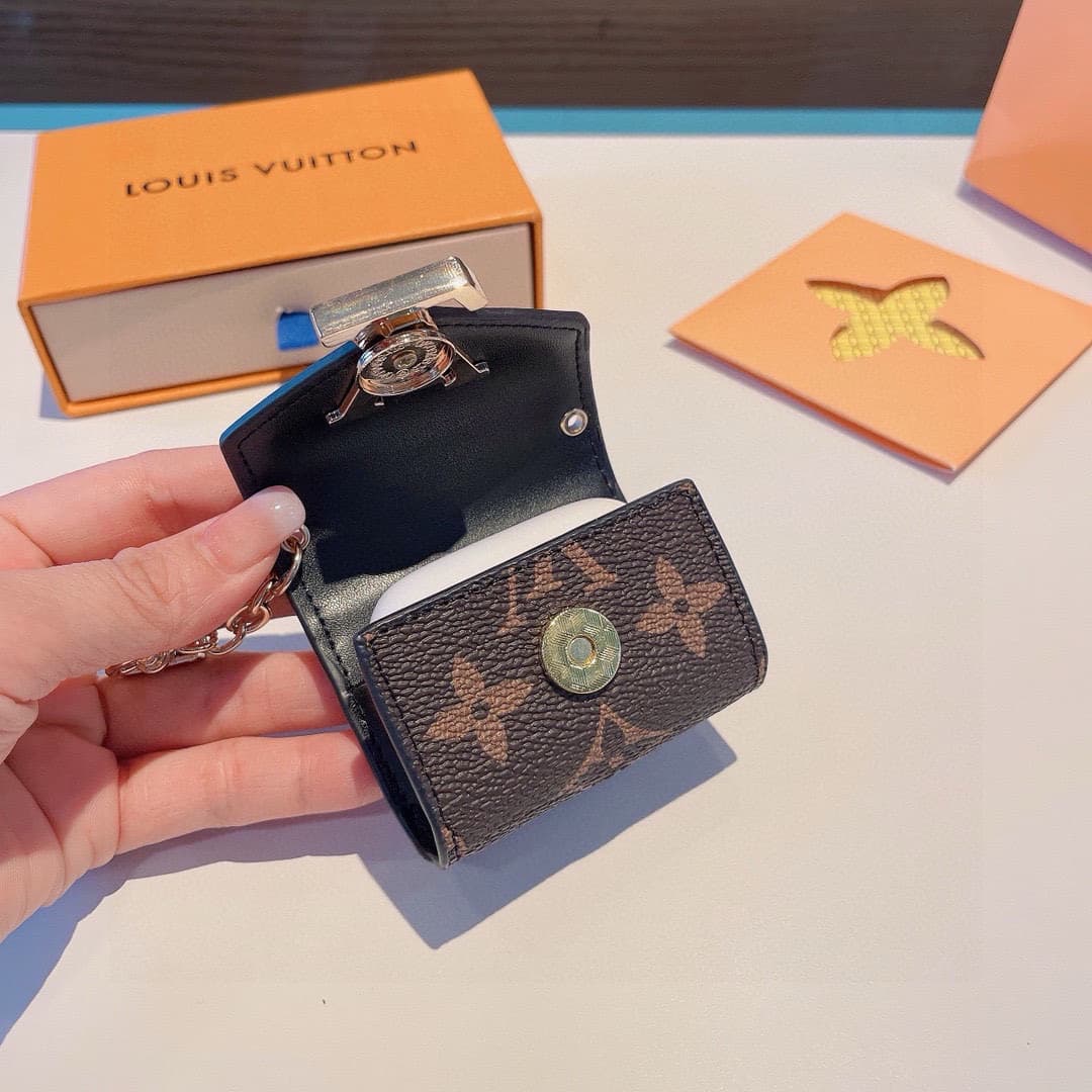 Louis Vuitton monogram canvas AirPods case