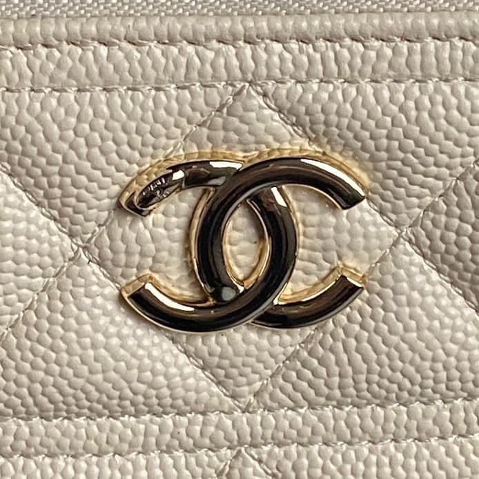 Chanel VANITY WITH CHAIN AP4407 Grained Calfskin & Gold-Tone Metal Cream High