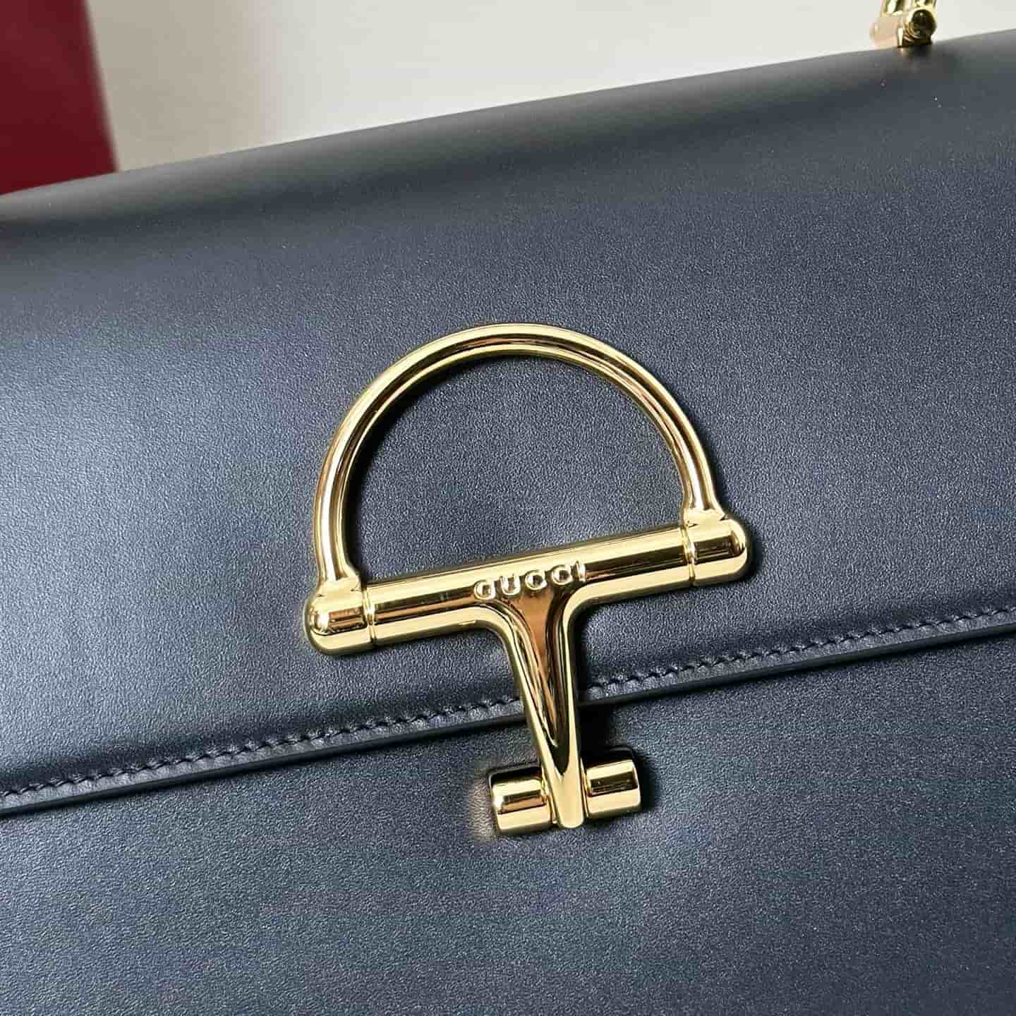Gucci Siena medium top handle bag 855535 Black High
