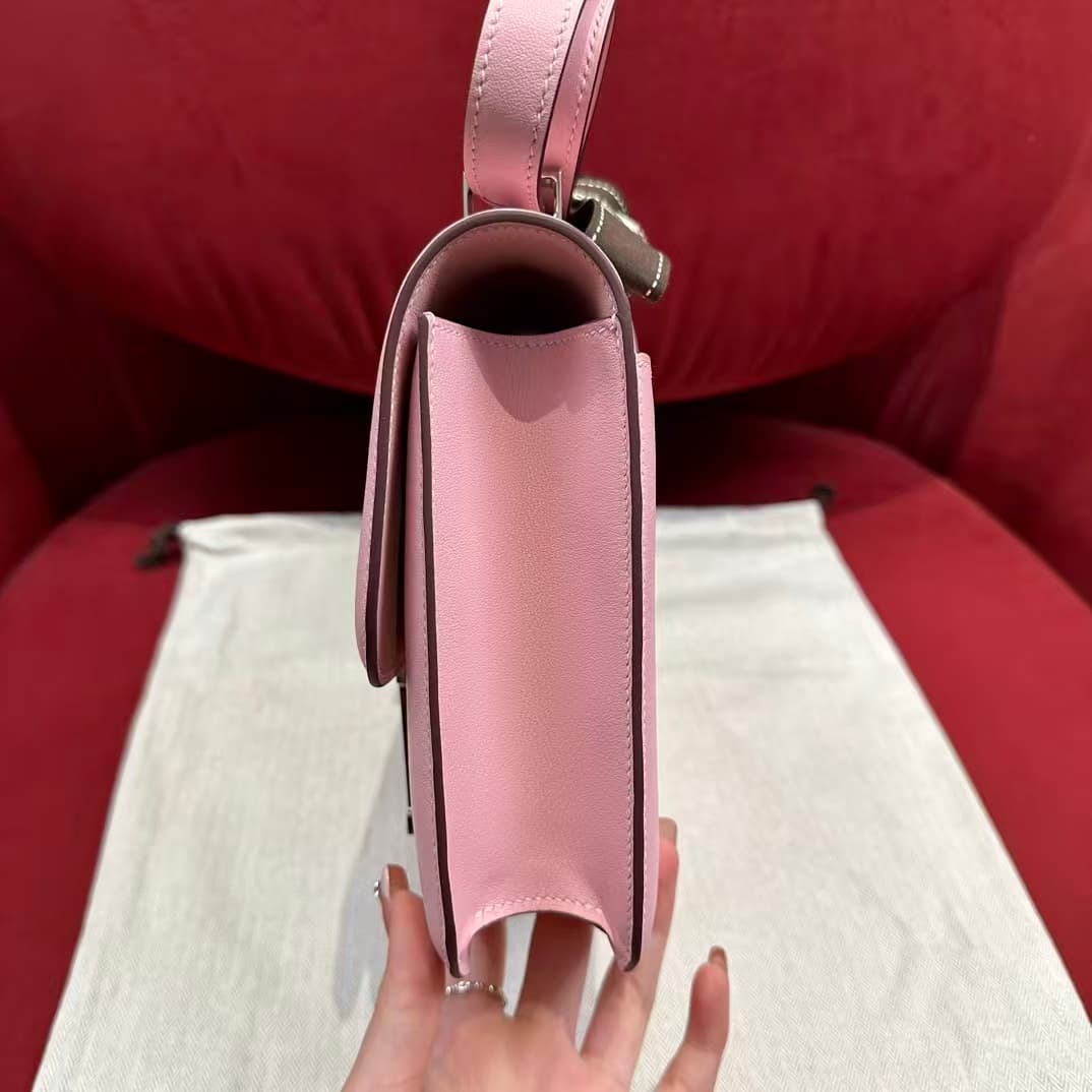 Hermes Constance 24 Rose Sakura Swift  Leather WAX High Customizing Style