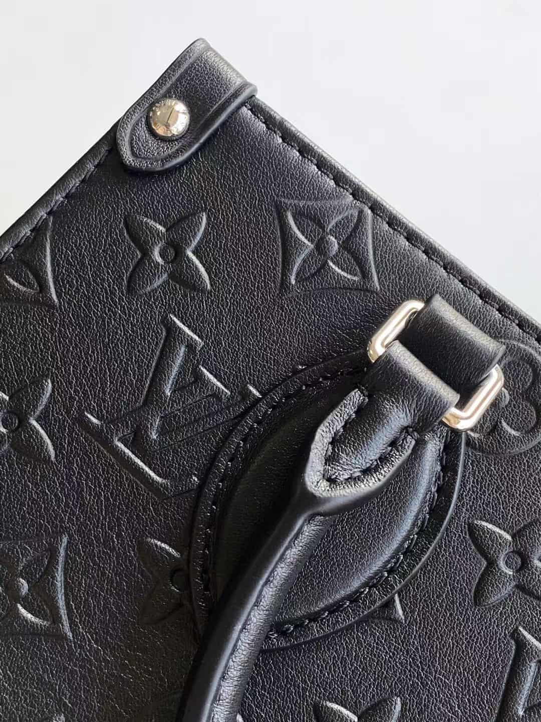 Louis Vuitton OnTheGo PM in Black Embossed Monogram High