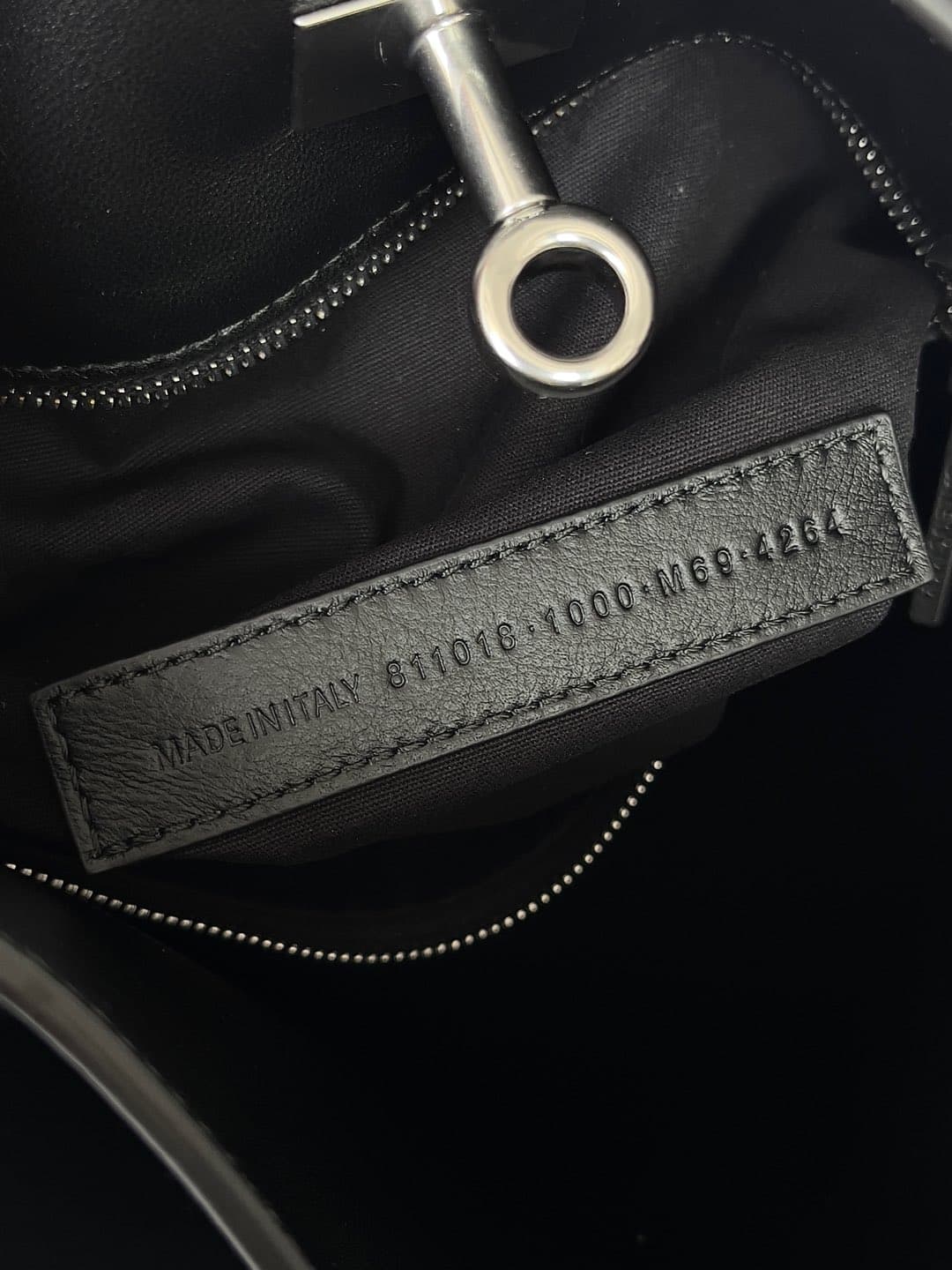 Balenciaga Smooth Calfskin Small Bel Air Hobo Bag in black High