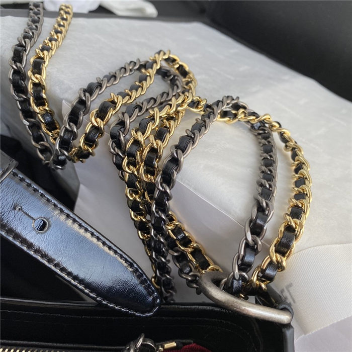 Chanel 22 MINI HANDBAG Denim & Silver-Tone Metal AS3980 High