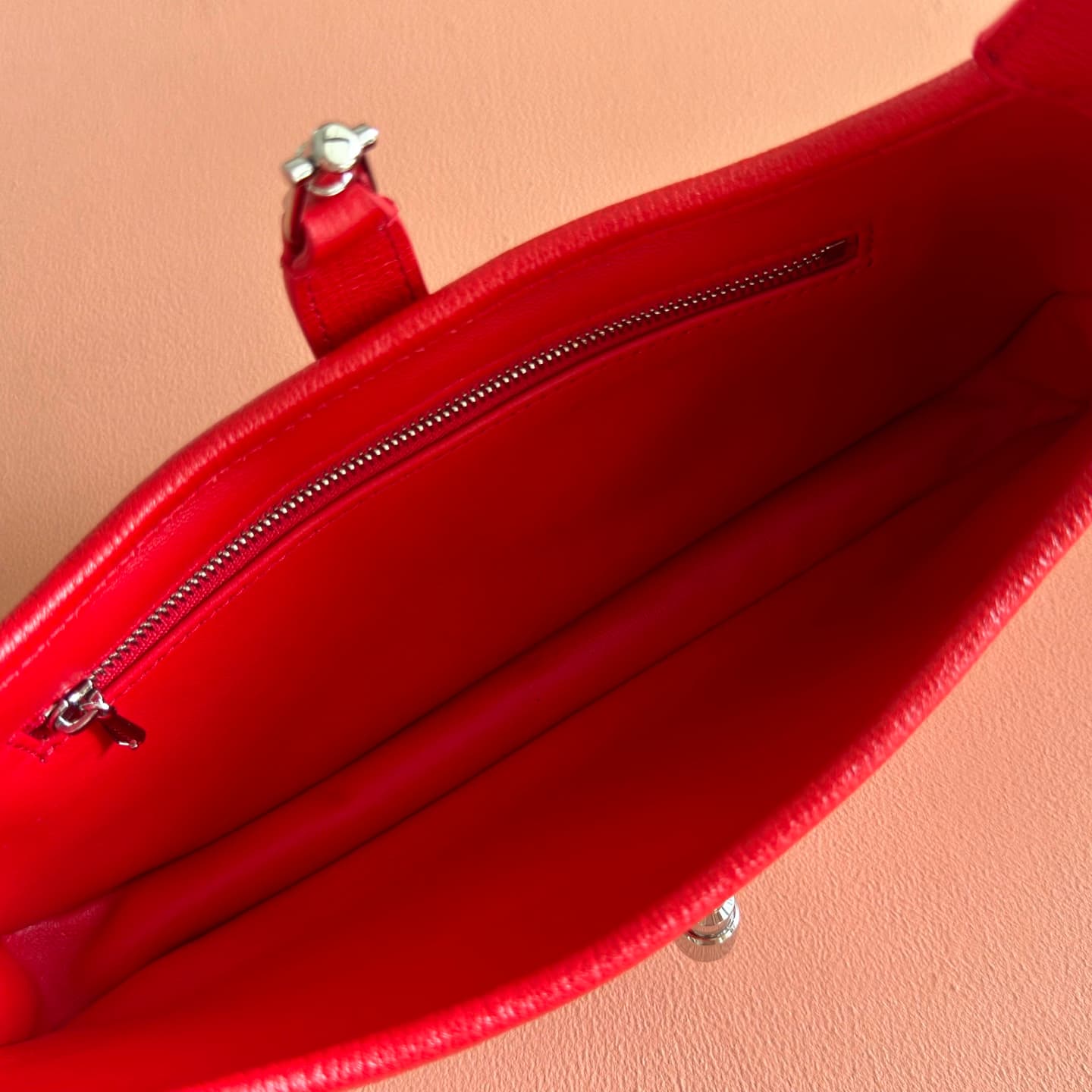 Gucci Jackie Slim medium shoulder bag Red soft grainy leather 863137 High