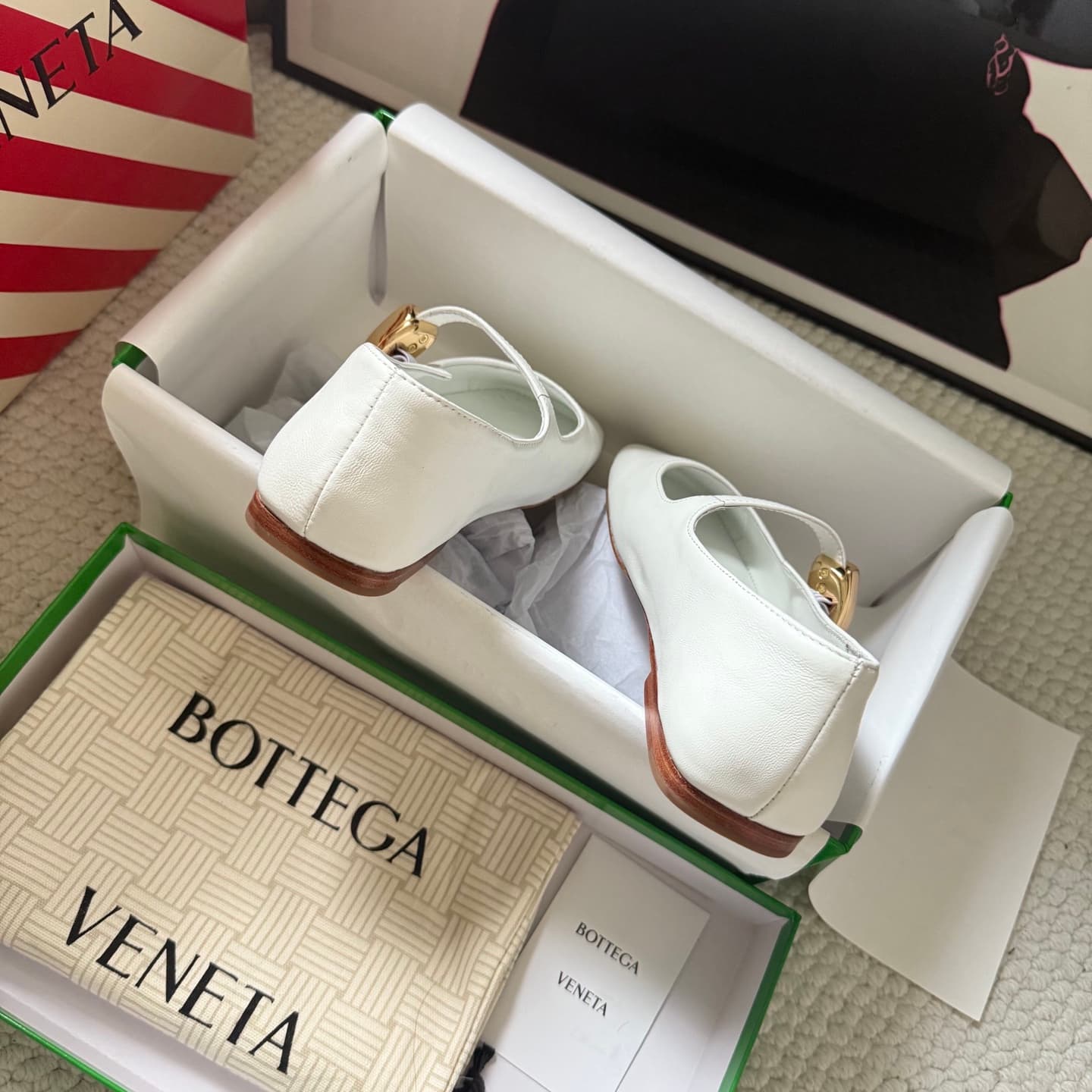Bottega Veneta Nappa Leather Mary Jane Flats Women