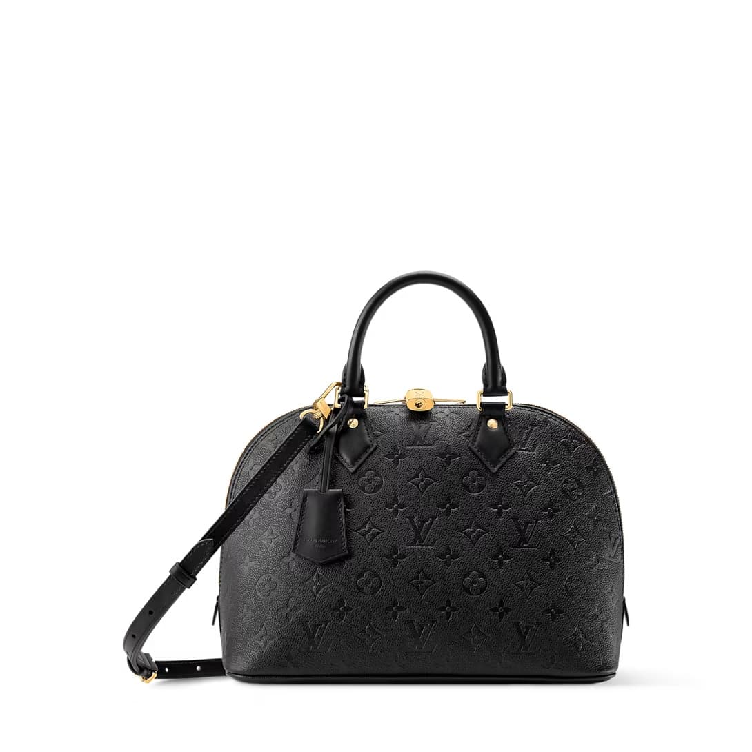 Louis Vuitton Alma PM Black Calfskin leather M26489 TOP