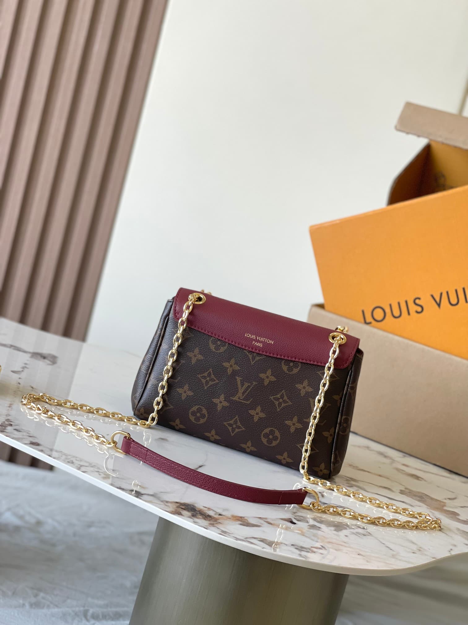Louis Vuitton Saint Germain BB Monogram/Wine Leather and coated canvas M27067 TOP