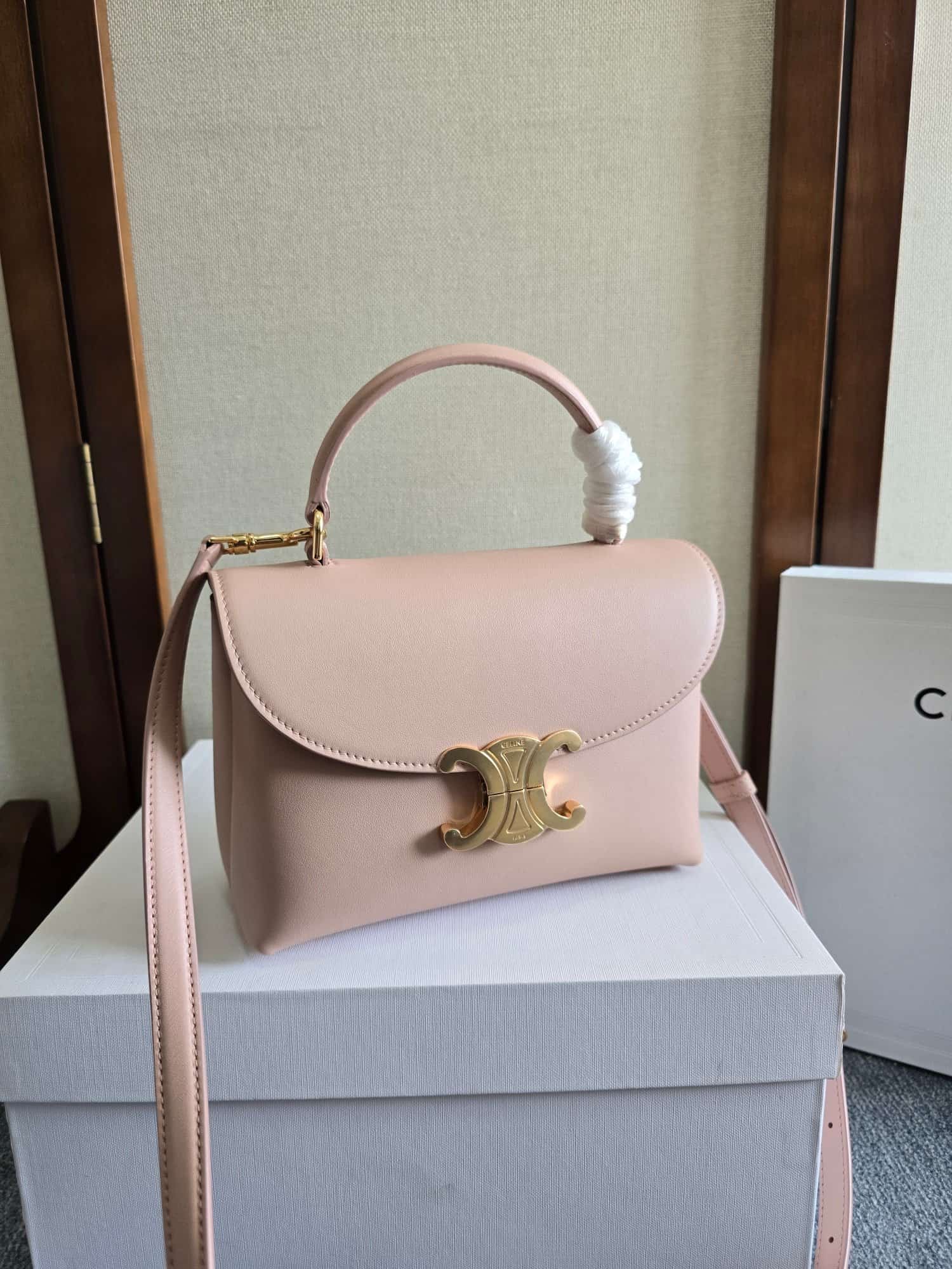 Celine Mini Nino bag in Pink Supple Calfskin High