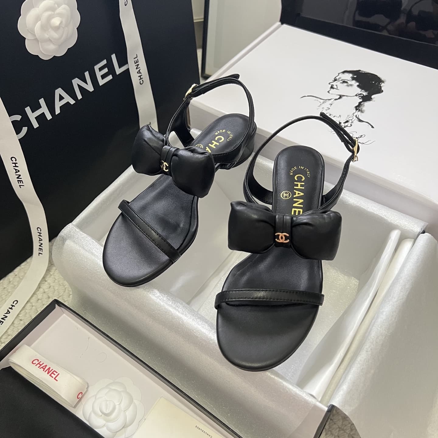 Chanel Sandal Shoes Low Women