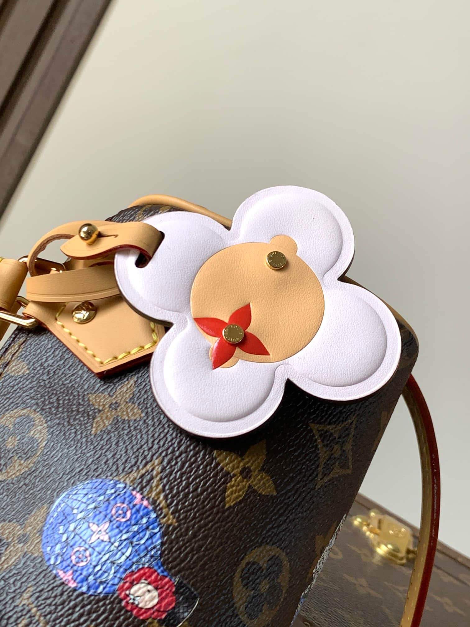 Louis Vuitton Nano Speedy Monogram Snowy Pearl Coated canvas M15330 High