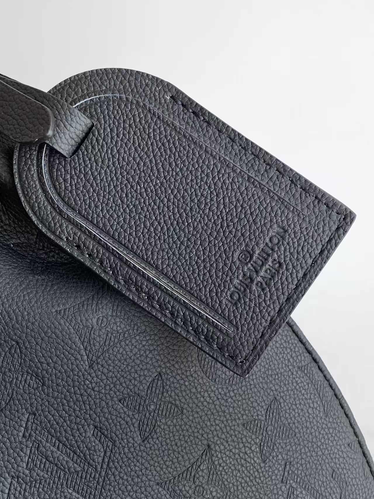 Louis Vuitton Hobo Hamac Bag Black Monogram Shadow embossed leather M12850 High