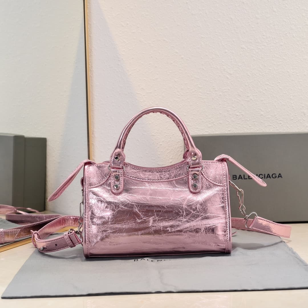 WOMEN'S LE CITY MINI BAG Lambskin & Silver Metal High
