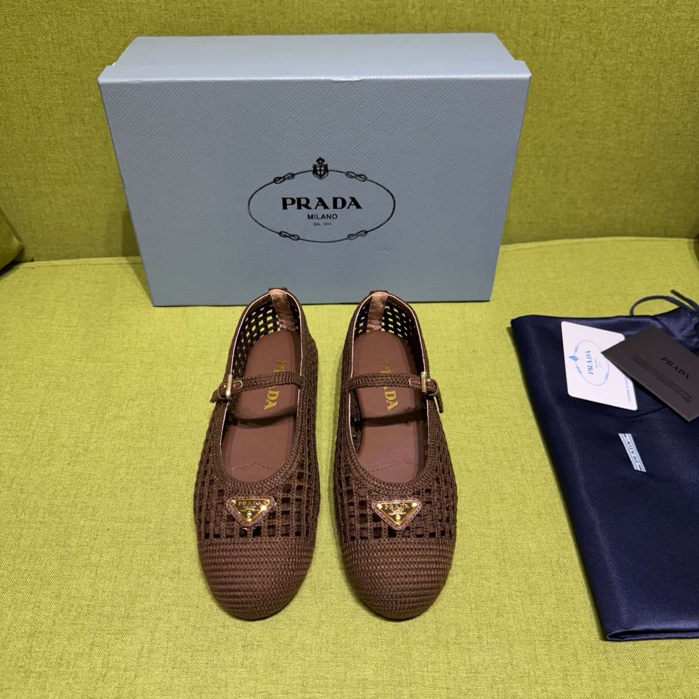 Prada Crochet Ballerinas Shoes Women