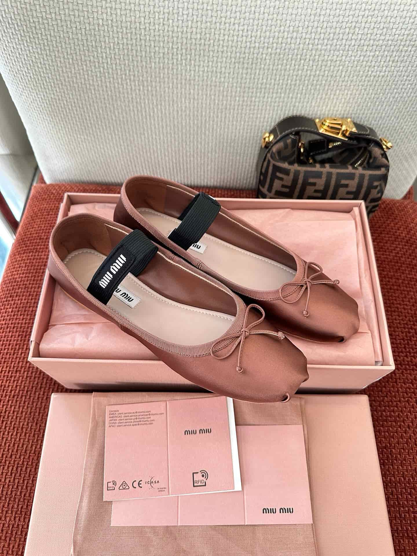 Miu Miu Ballet Flat Shoes Women