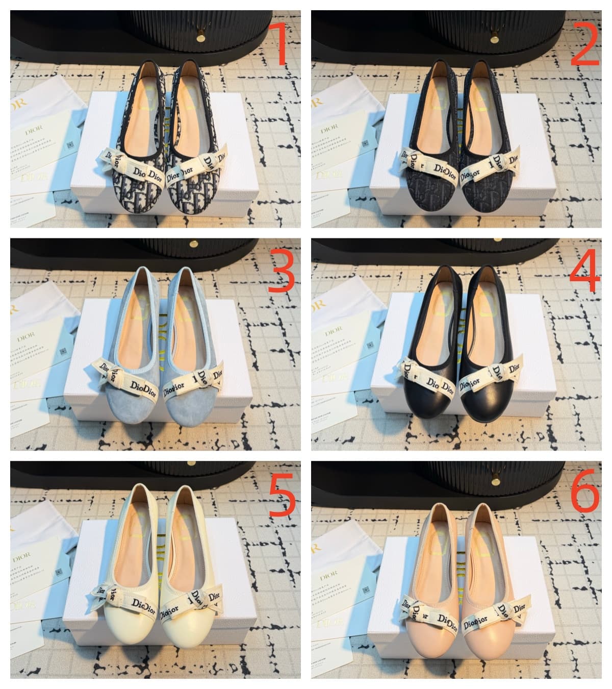 Dior Ballet Flat Shoes Women
