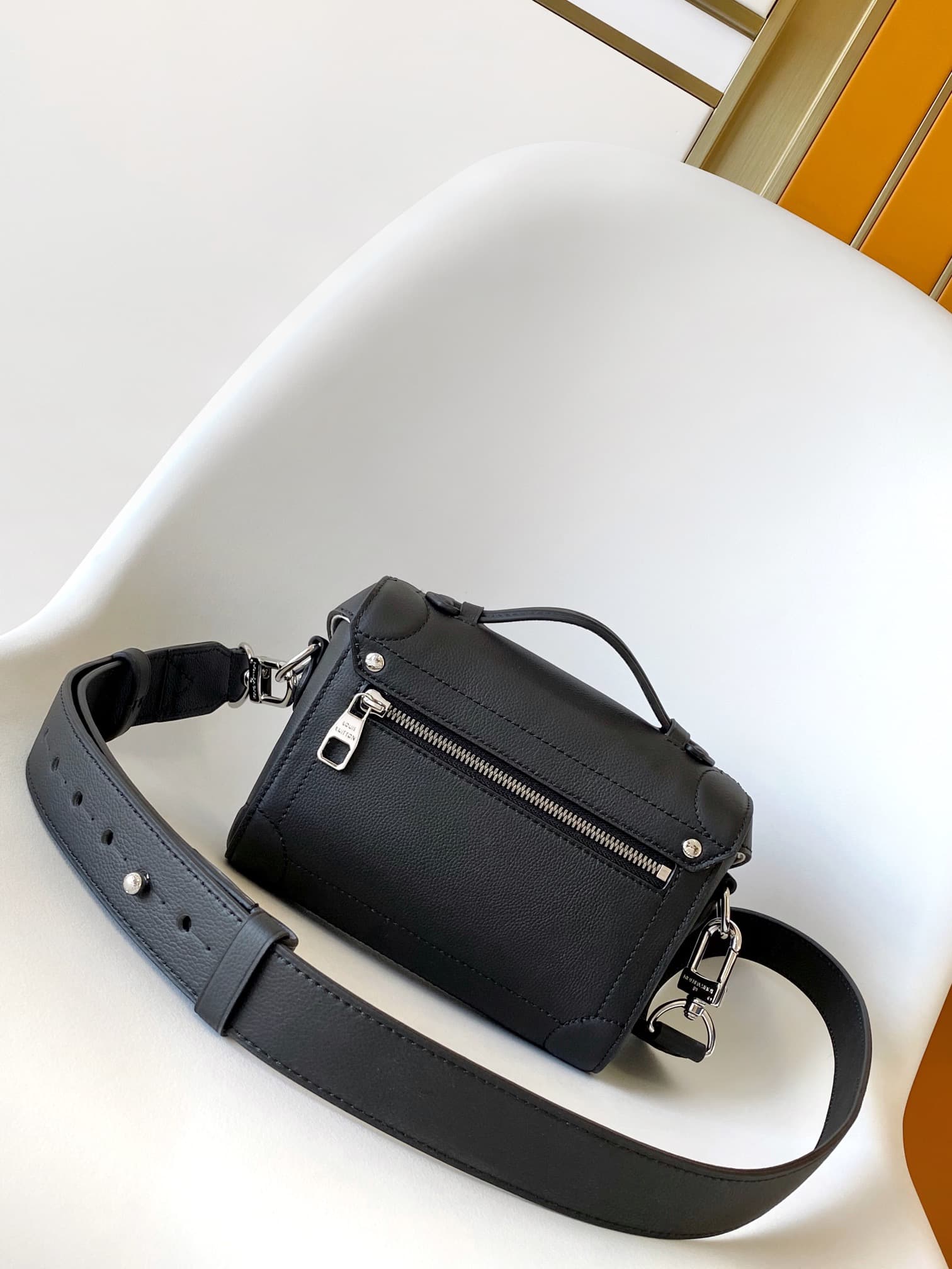 Louis Vuitton Soul Trunk Black LV Colorado calf leather M11516 High