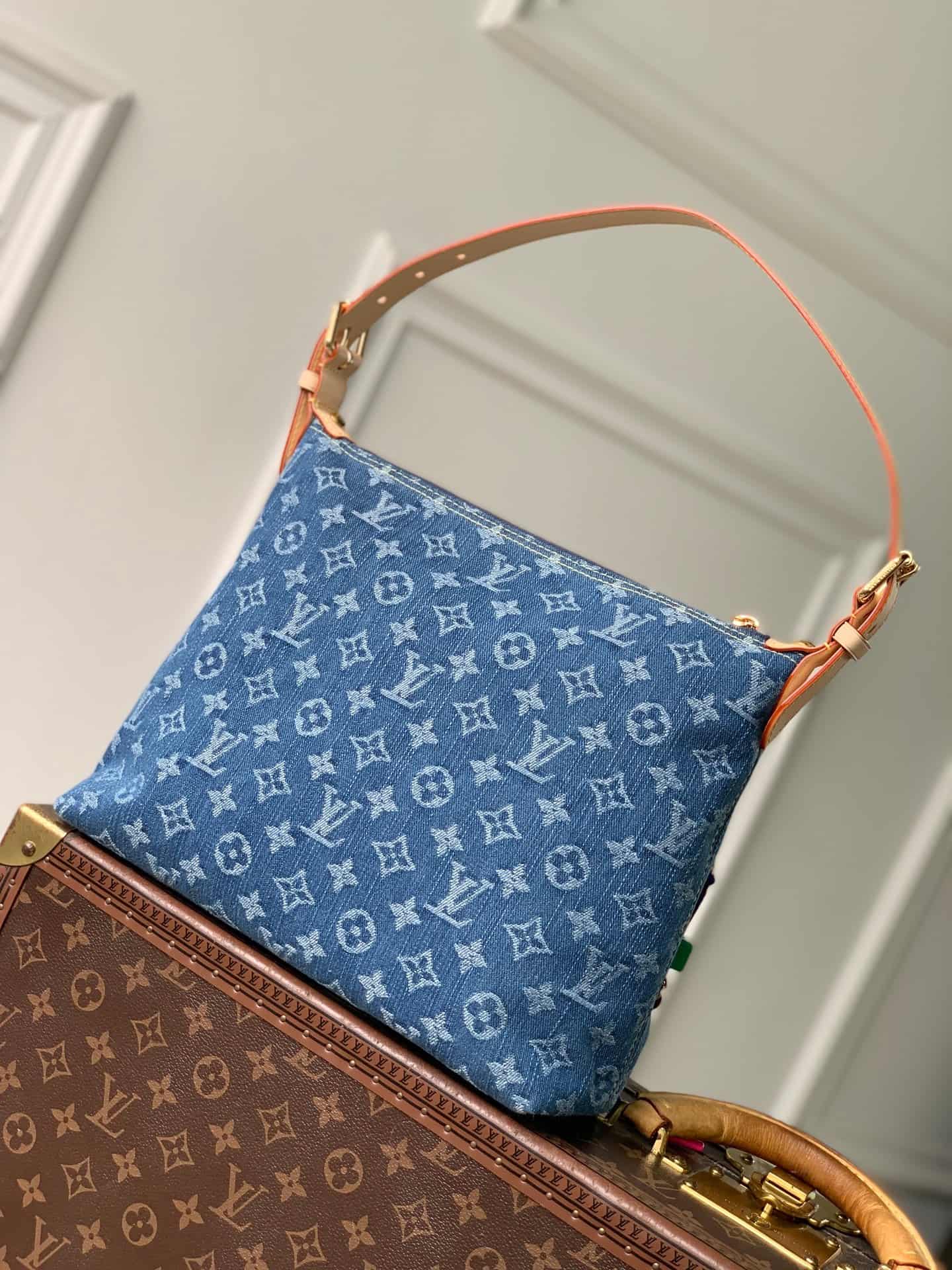 Louis Vuitton Baggy Monogram Blue Denim M27329 High