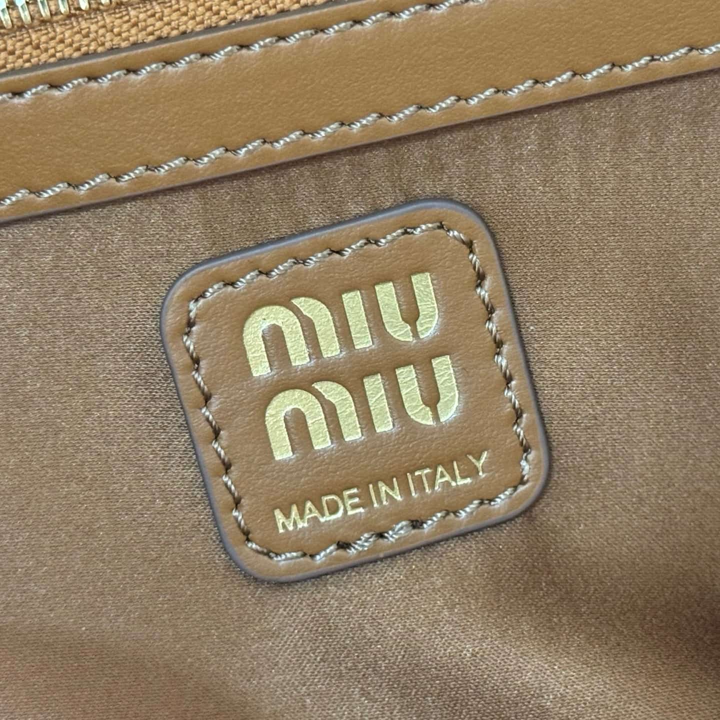 Miu Miu Brown Beau Leather Bag 5BB193 TOP