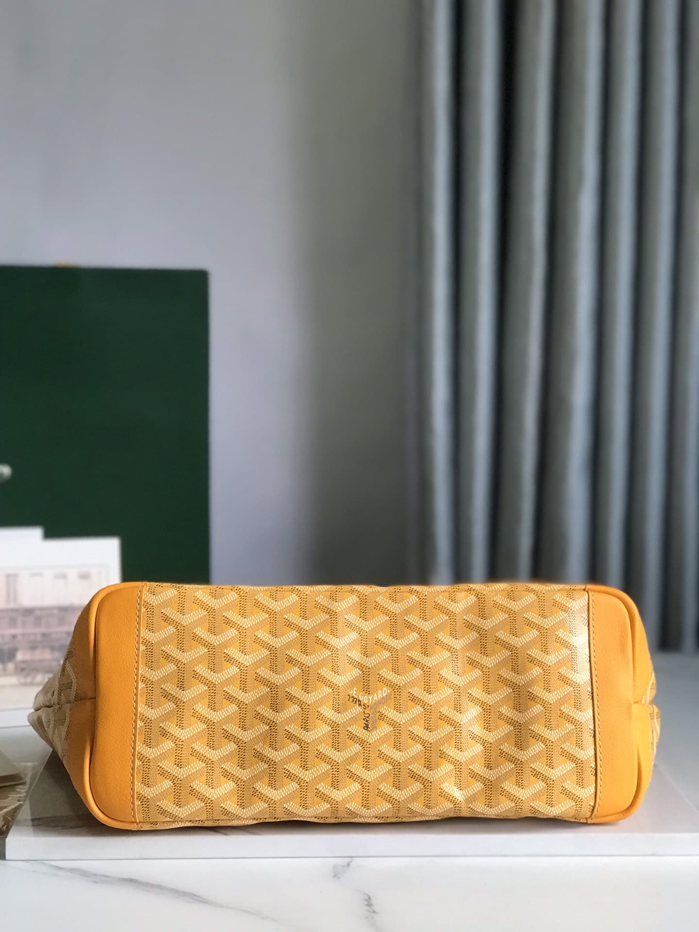 ARTOIS PM BAG Goyardine Canvas & Chevroches Calfskin Yellow High