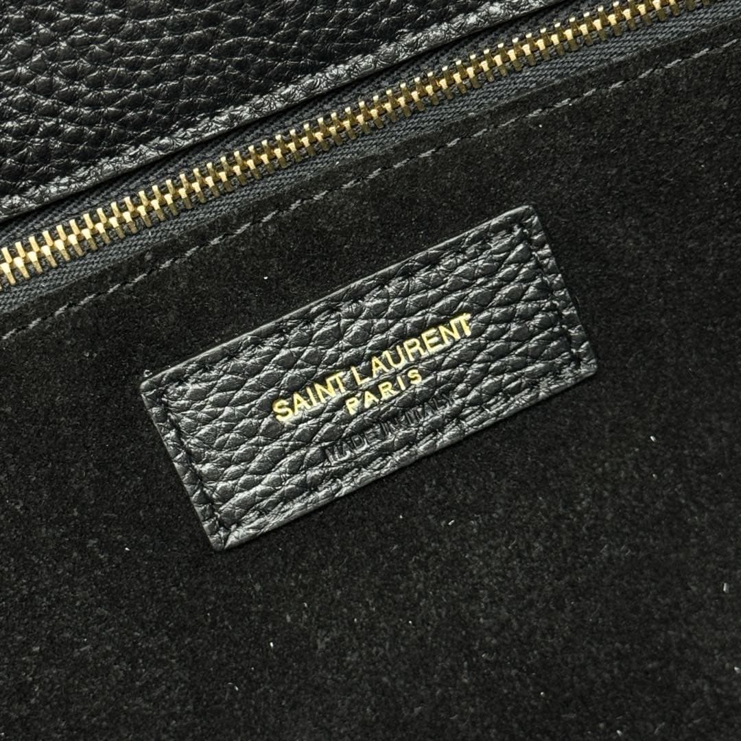LE 5 À 7 BEA in grained leather 763435 Black TOP