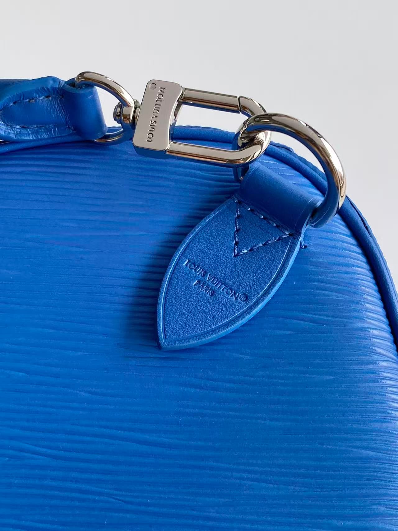 Louis Vuitton Speedy Soft 30 Ocean Blue Cowhide leather M29096 High