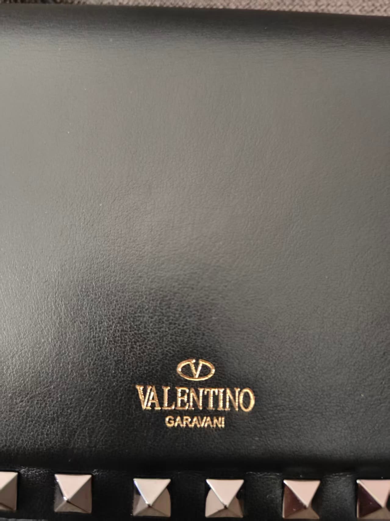 Valentino Garavani Rockstud23 Mini Shoulder Bag smooth black calfskin leather high