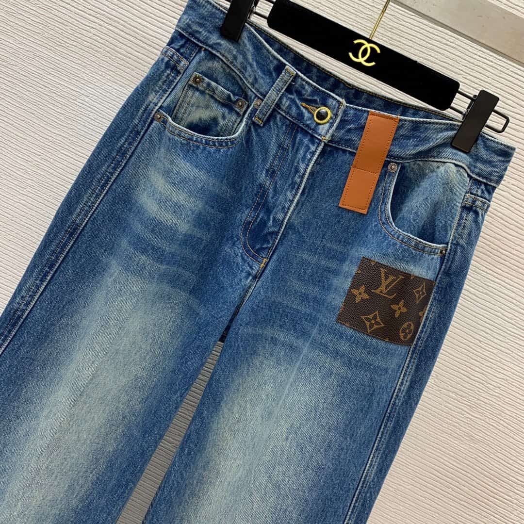 Louis Vuitton high-waist jeans women