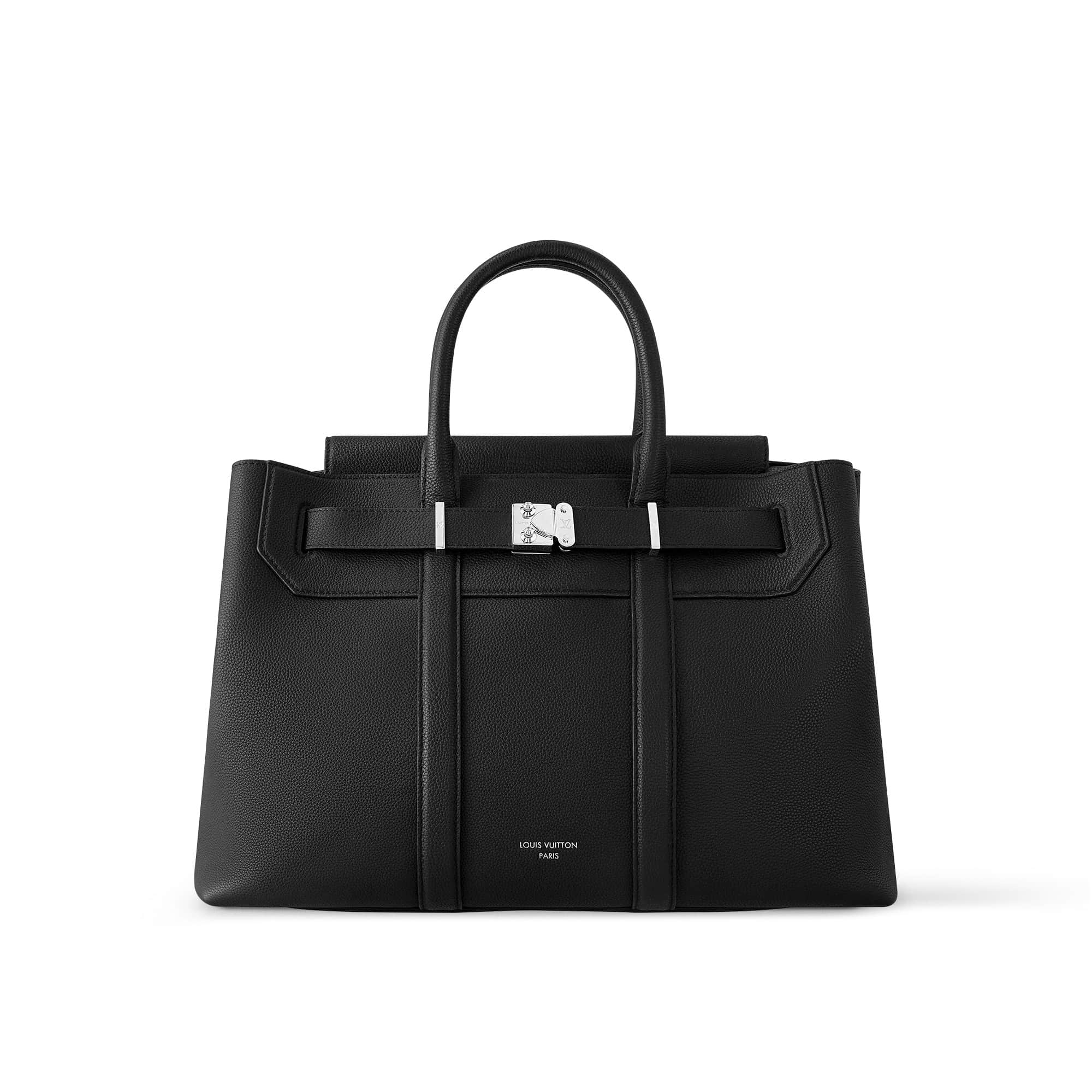 Louis Vuitton Georges Tote MM M23153 Cuir Millésime Calfskin Black Top