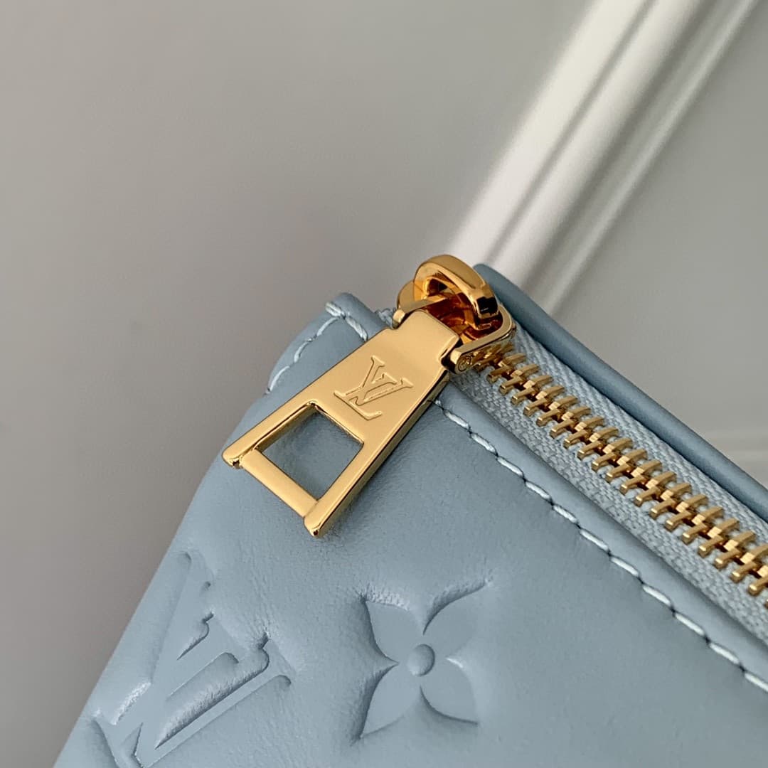 Louis Vuitton Coussin BB Monogram embossed puffy lambskin M24338 Sky Blue High
