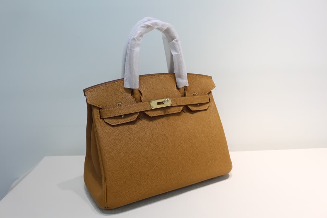 Hermes Birkin 25/30/35cm Bag Togo Leather In Sesame WAX High