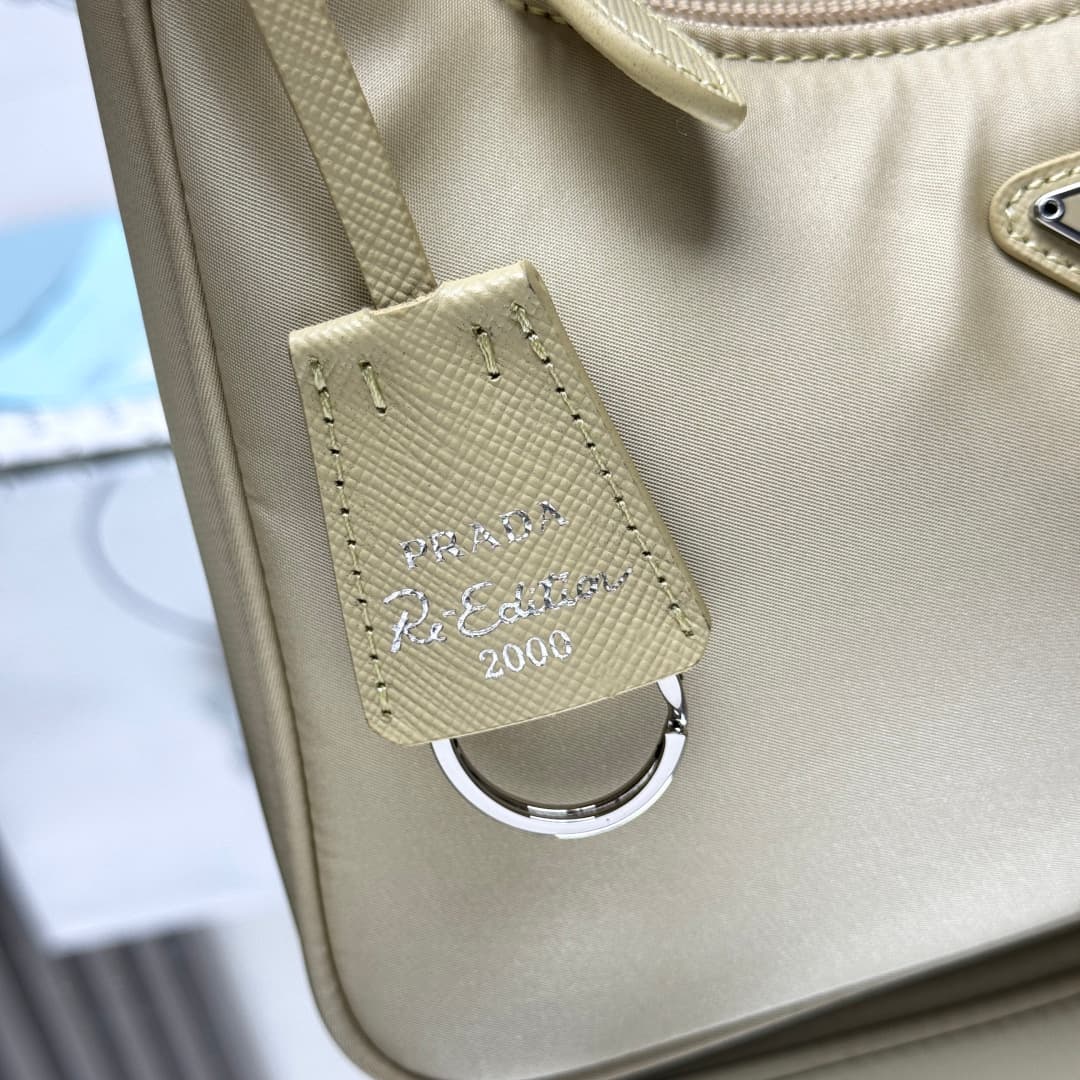 Prada Re-Nylon Re-Edition 2000 mini-bag Beige Recycled Polyamide 1NE515 High