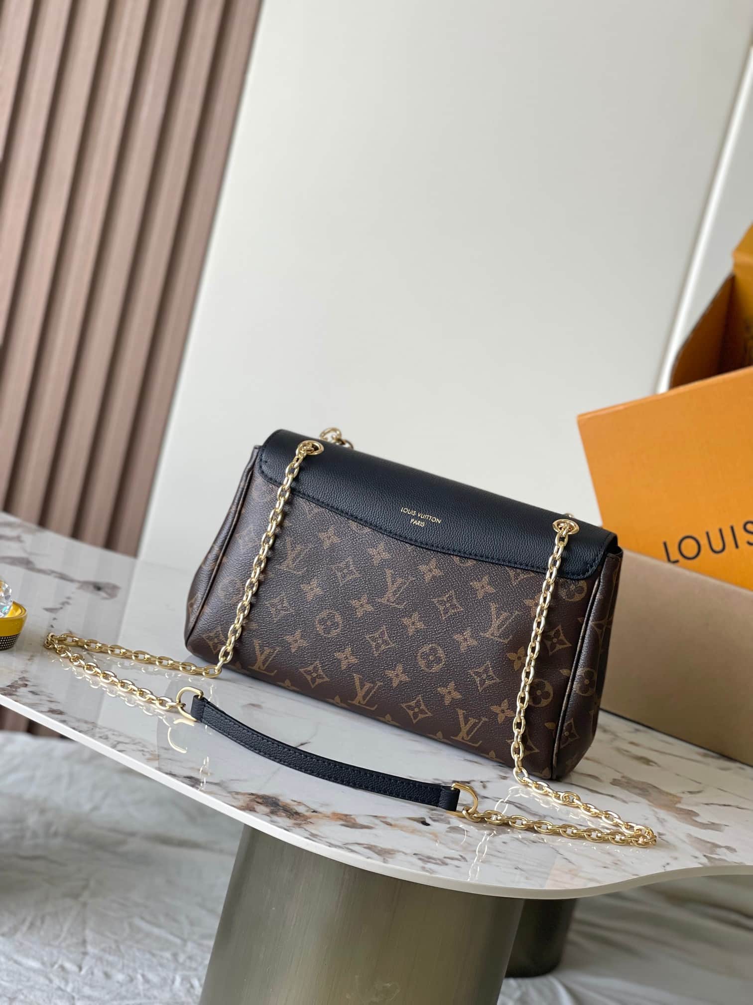 Louis Vuitton Saint Germain PM Monogram/Black Leather and coated canvas M26285 TOP