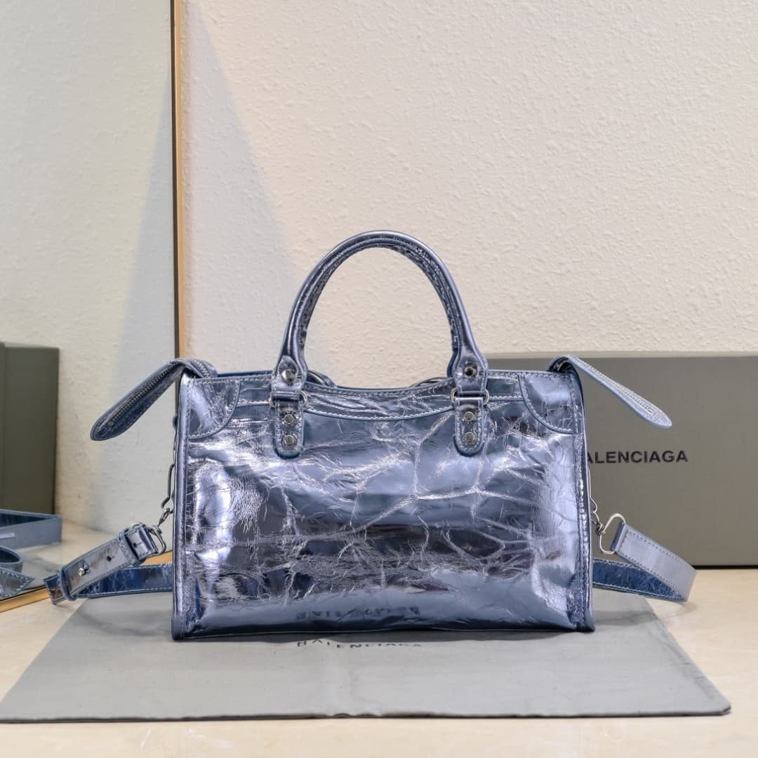 WOMEN'S LE CITY SMALL BAG Lambskin & Silver Metal High