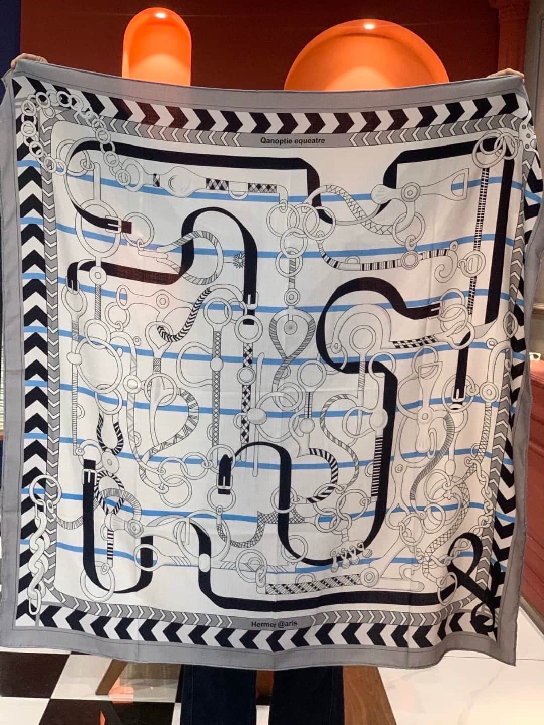 Hermes Panoplie Equestre silk scarf