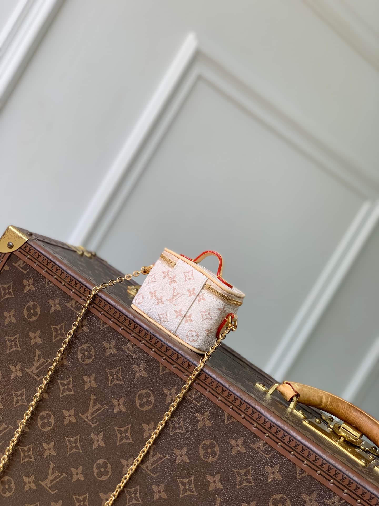 Louis Vuitton Micro Vanity Case Dune Beige Monogram coated canvas M03812 High