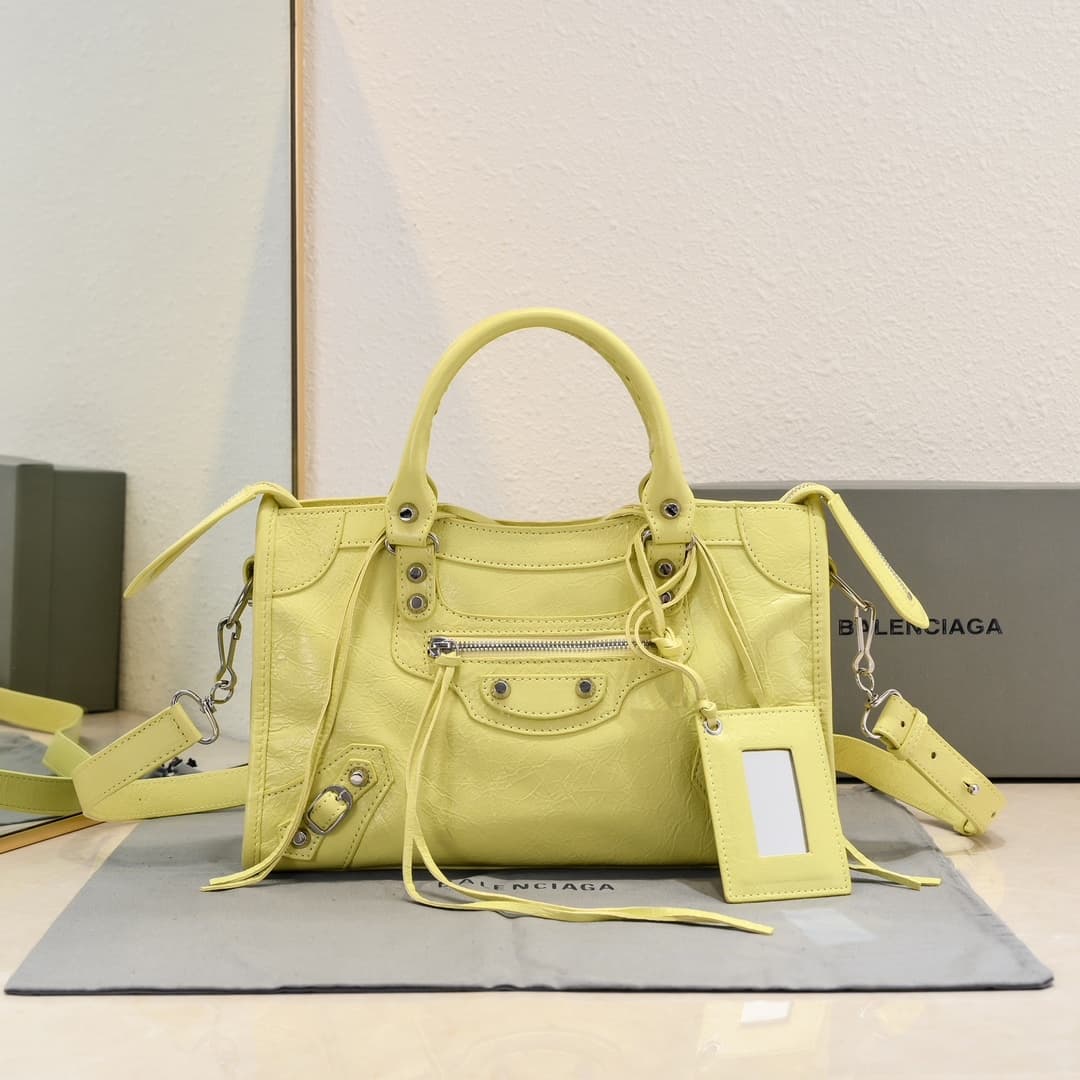 WOMEN'S LE CITY SMALL BAG Lambskin & Silver Metal High
