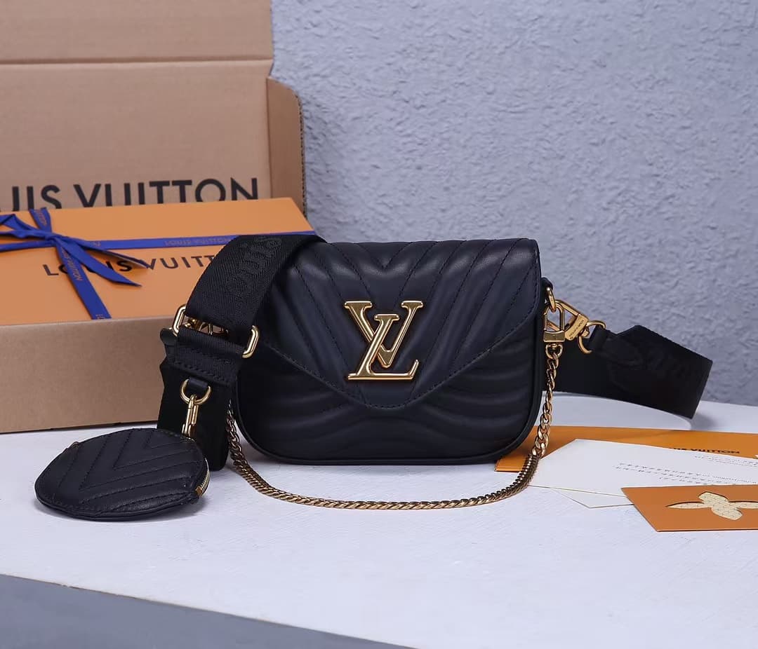 Louis Vuitton New Wave Multi-Pochette Smooth cowhide leather M56461 High