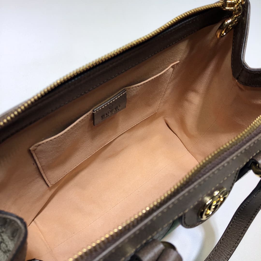 Ophidia small GG tote bag 547551 Brown high