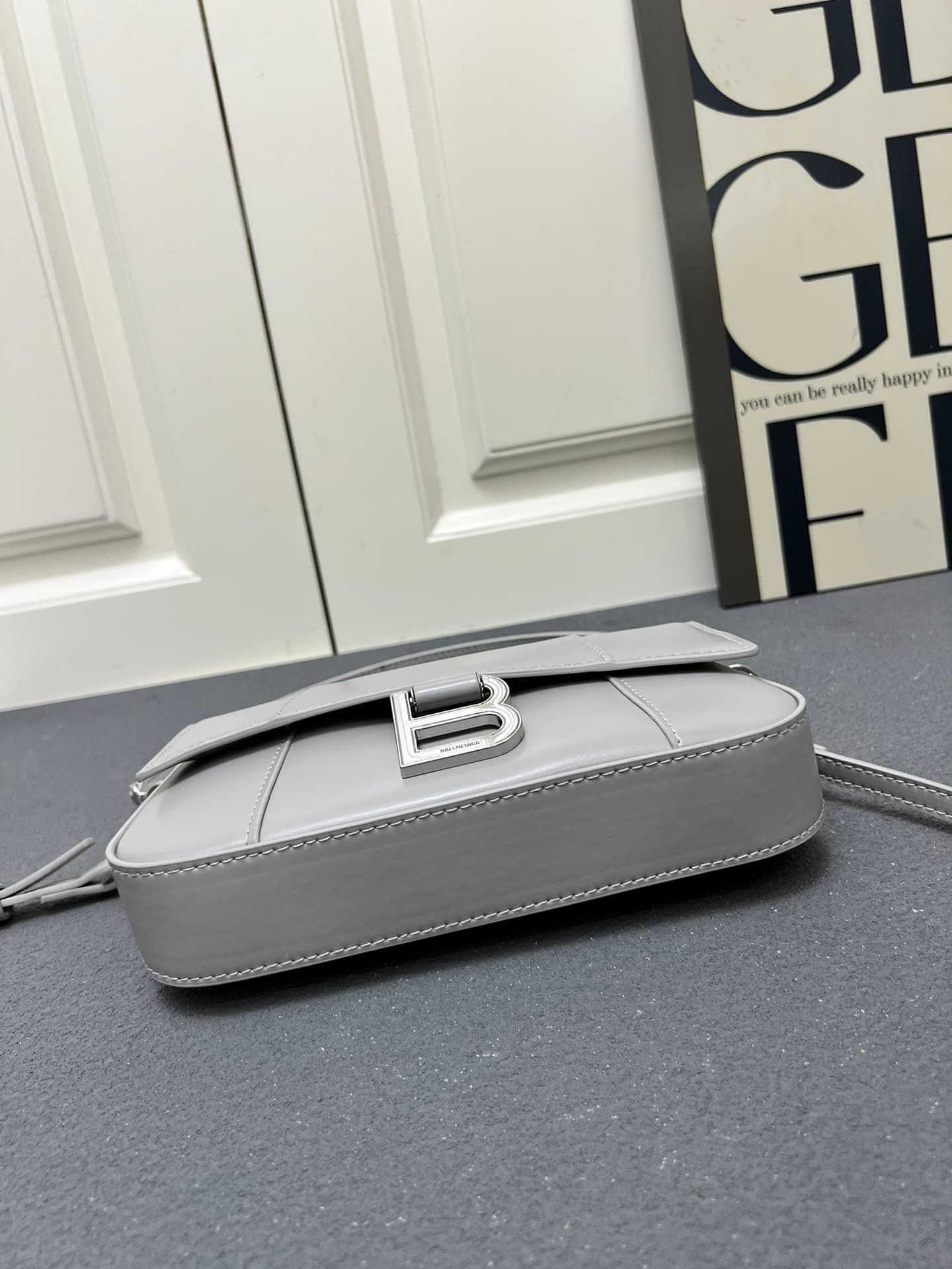 Balenciaga Hourglass sling bag Grey High