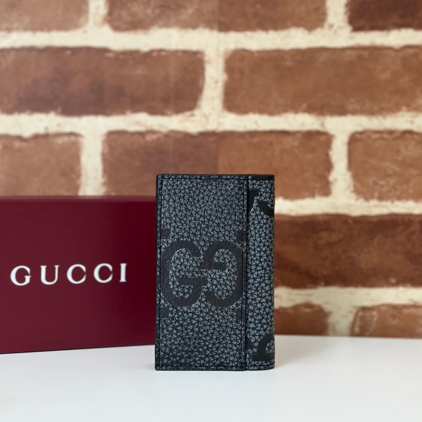 Gucci GG Jumbo long card case Black 739478 High