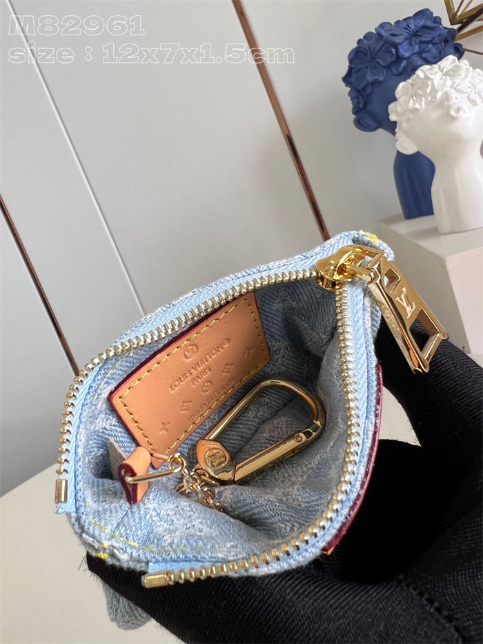 Louis Vuitton KEY POUCH Monogram Denim M82961 High
