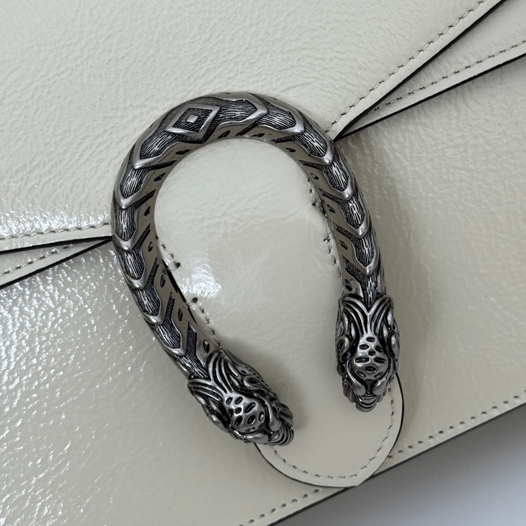 Dionysus Medium Shoulder Bag 795005 White Leather High
