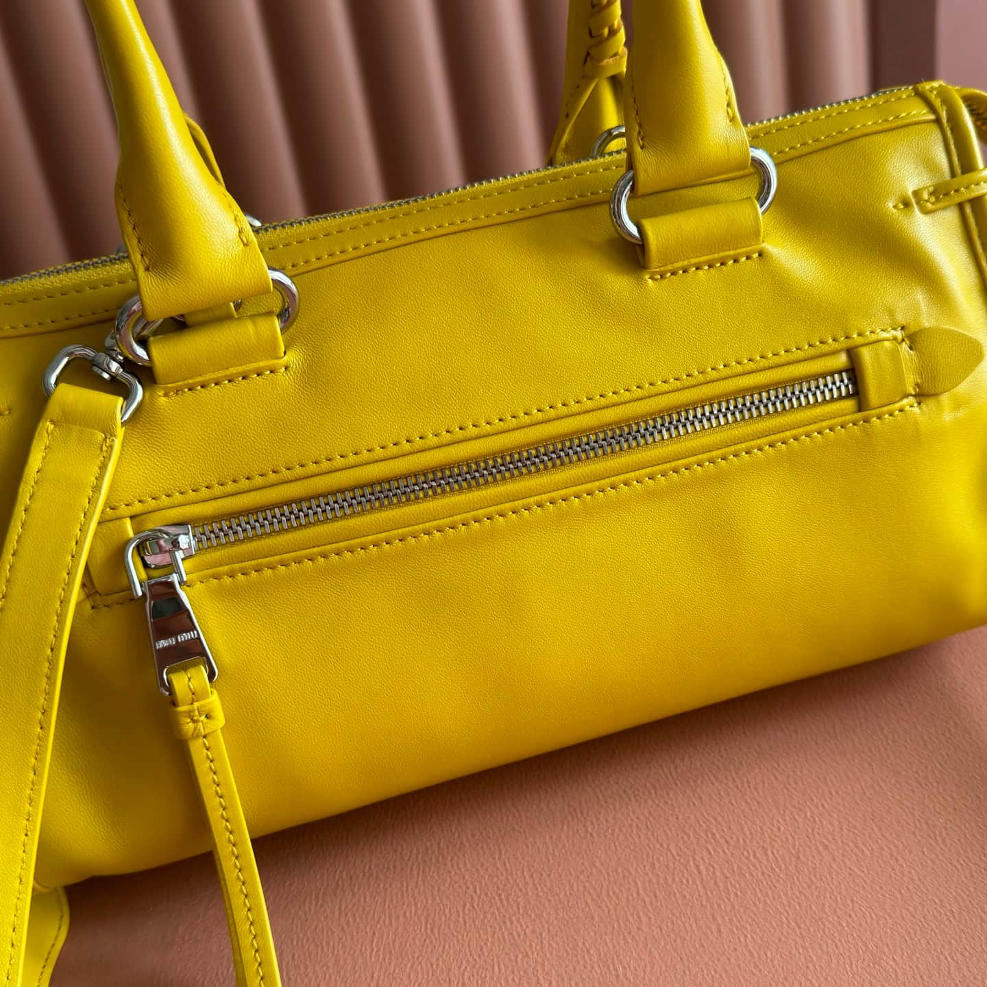 Miu Miu Arcadie bag Smooth Leather 5BA332 Yellow TOP